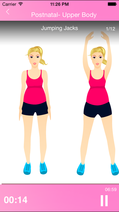 7 Minute Mommy Fitness iPhone screenshot 4 - Health & Fitness app