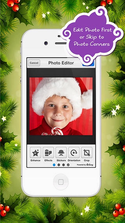 Corner My Photos Christmas Edition - Add Holiday Themed Photo Corners To Your Xmas Pictures