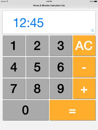 Screenshot 2 Calculadora Horas y Minutos Limitado iphone