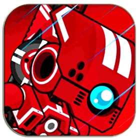Snímky obrazovky (2) Red Robot Fighter Ranger : Collect coins and various special weapons Along the way