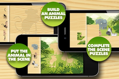 Jungle Animal Puzzle screenshot 2