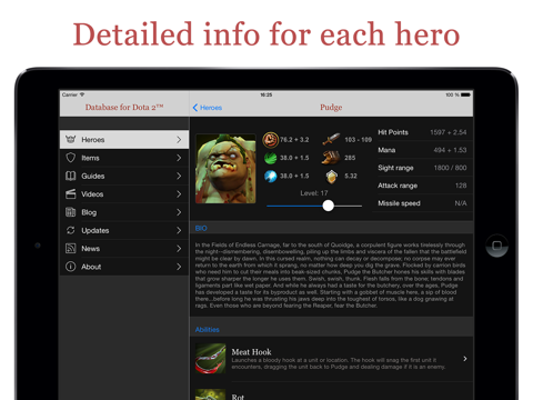 Screenshot #6 pour Database for Dota 2™