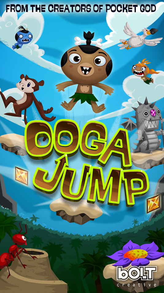 Pocket God: Ooga Jump - 4.3 - (iOS)