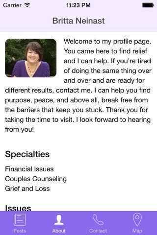 Britta Neinast - LCSW, Counselor and Certified Trainer screenshot 2
