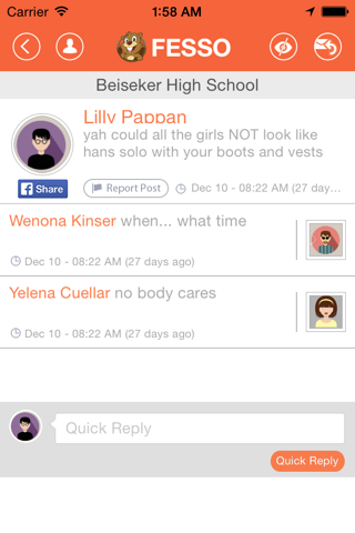 FESSO - Confess with fellow school mates and chat about events screenshot 4