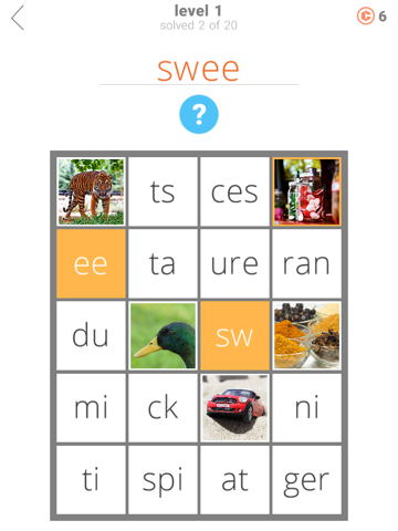 1 Pic 1 Clue: Word Search Game iPad screenshot 5 - Games app