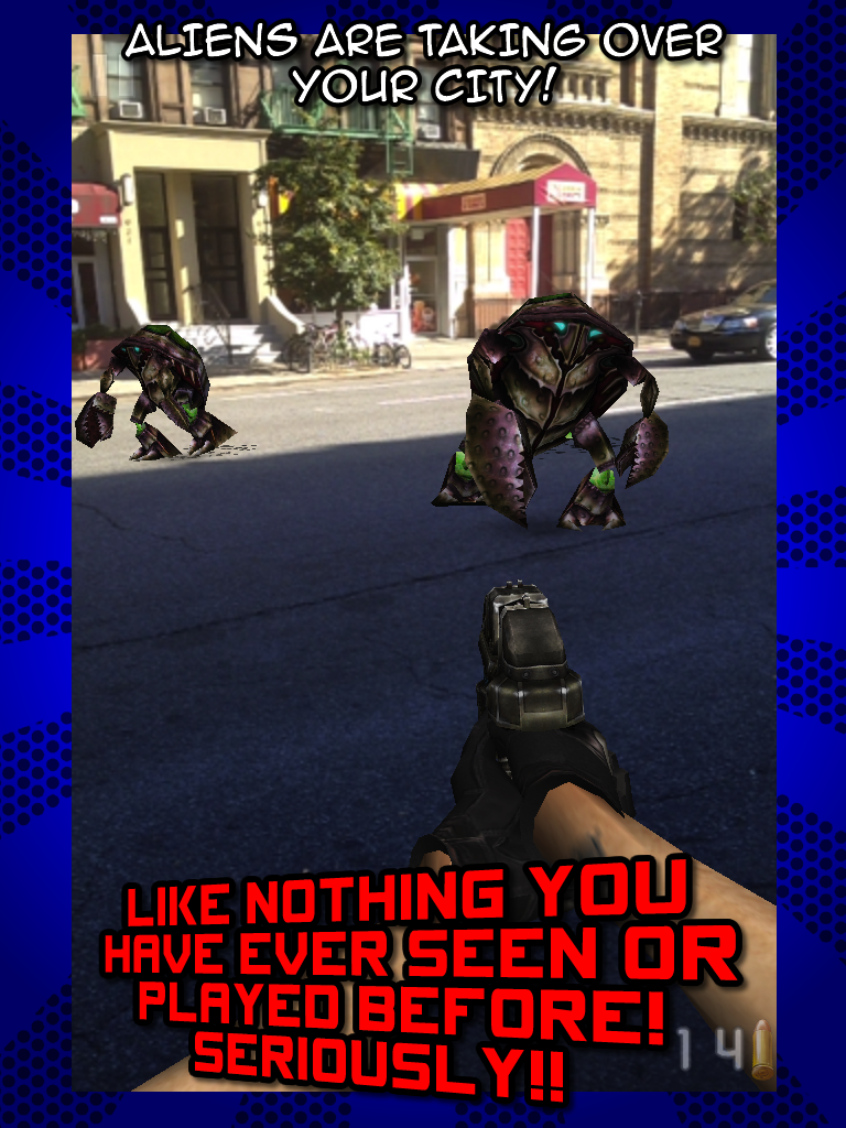 Aliens Everywhere! Augmented Reality Invaders from Space! FREE