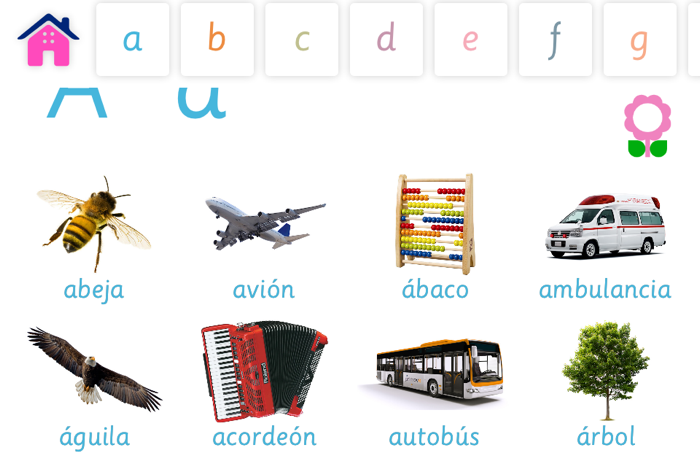 Libro de vocabulario alfabético para niños Diccionario alfabético para Jardín de infantes y preescolar