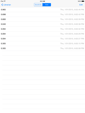 Librarian iPad screenshot