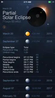solar and lunar eclipses - full and partial eclipse calendar iphone screenshot 3