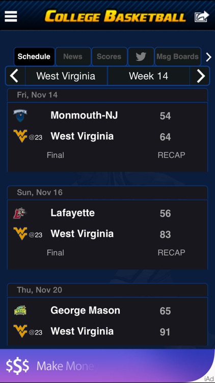 College Basketball Scoreboard screenshot-4