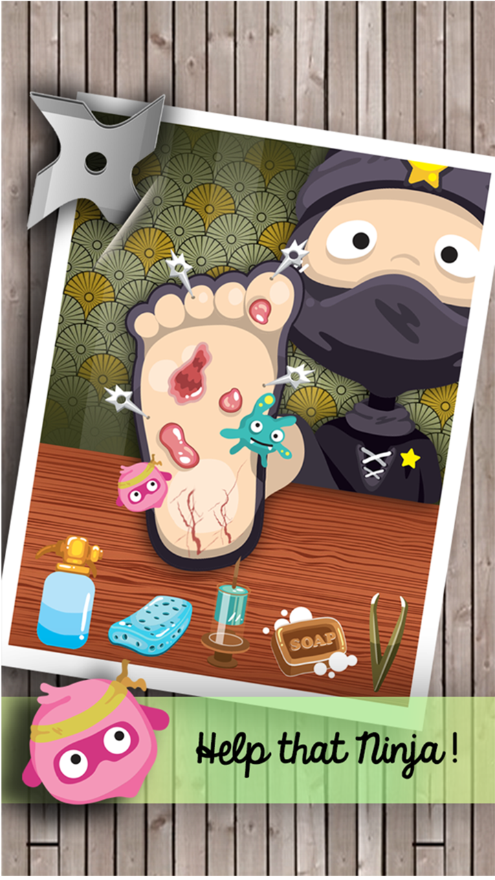 ` Ninja Little Foot Doctor `  Best of Top Kids games screenshot 1