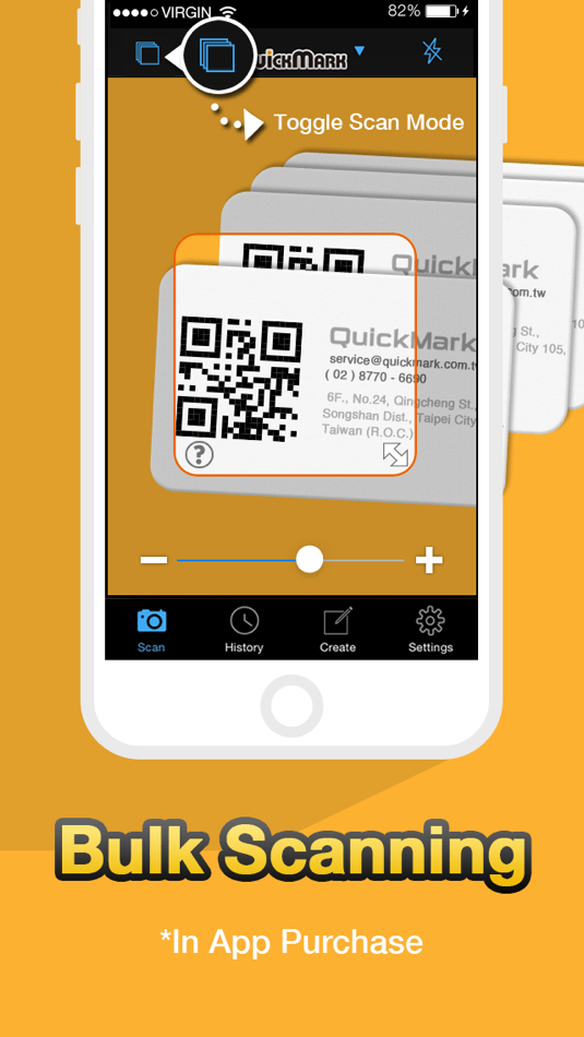 #2. QR Code Reader - QuickMark Barcode Scanner (iOS) 由: AngleTech Inc.