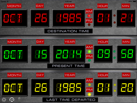 Time Circuits Dashboard Clockのおすすめ画像1