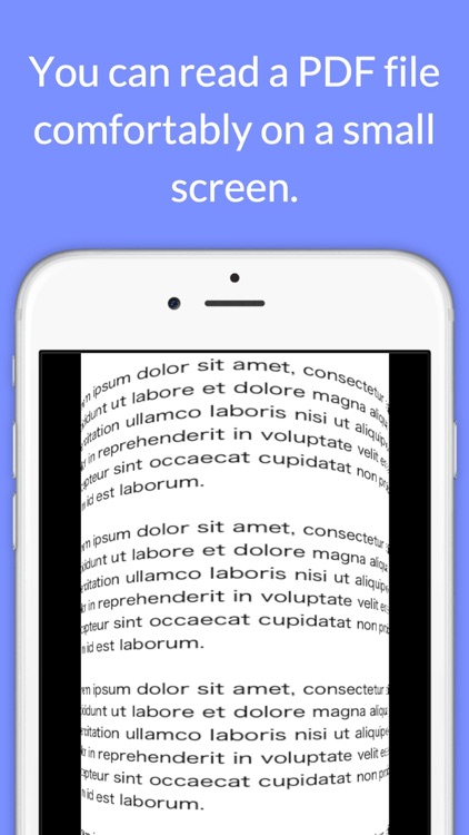 PDF Roller: The New UI for Reading a PDF File Comfortably on a Small Screen