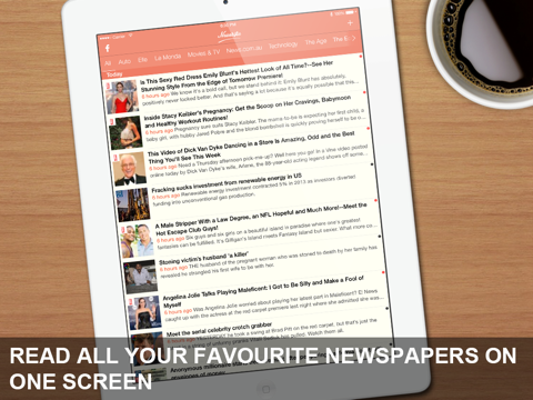 Screenshot #4 pour Newsrific: Un gratuit RSS Nouvelles Digest RSS Reader App avec Yahoo Articles