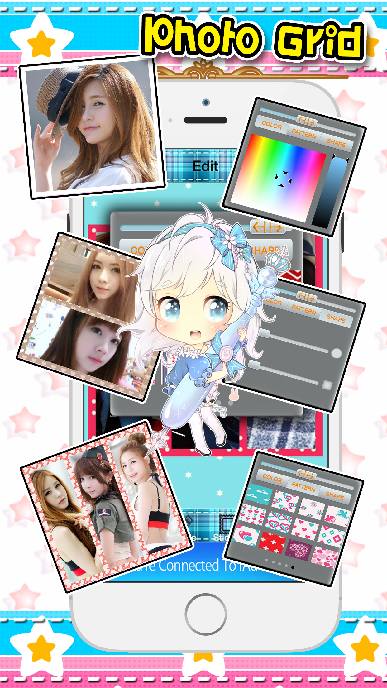 Sweet Camera and Cartoon Sticker Frame screenshot 5