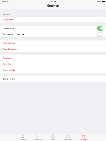 JVDict - Từ điển Nhật Việt, Việt Nhật, Anh Nhật, Nhật Anh - Vietnamese Japanese English dictionary - 日越, 越日辞書 iPad screenshot 5 - Education app