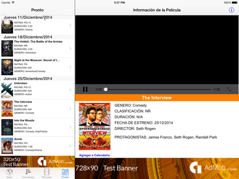 Cine iPad screenshot 5 - Entertainment app