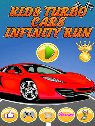 Kids turbo Cars Infinity run, city car driving simulator 2015 iPad screenshot