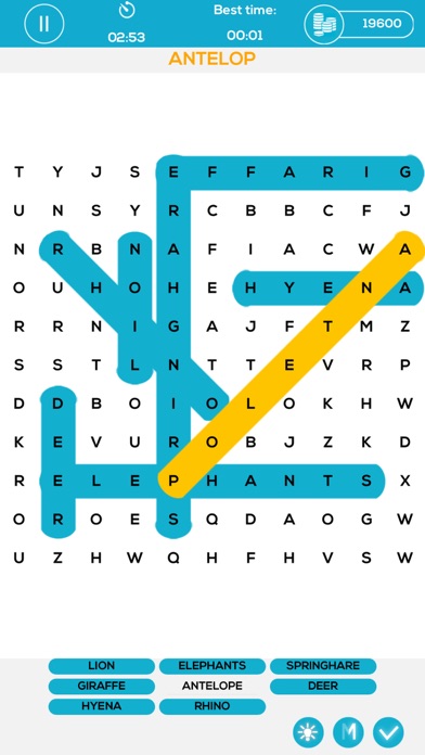 Word Search Puzzle - Free iPhone screenshot 1 - Games app