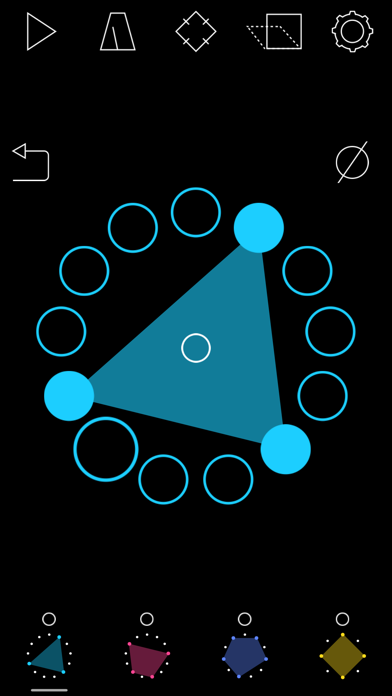 Rhythm Necklace - Geometric Sequencer iPhone screenshot 1 - Music app