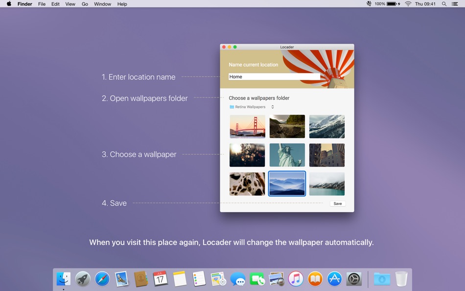 #5. Locader – Changing wallpaper based on location (macOS) 게시자: Alexander Deplov