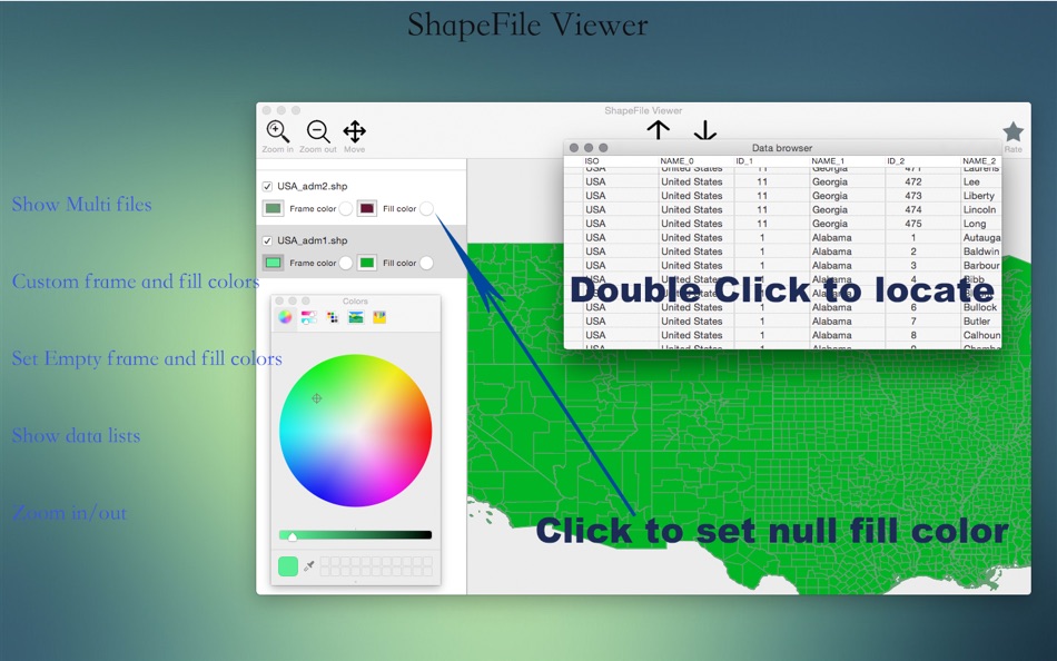 ShapeFile Viewer - 1.0 - (macOS)