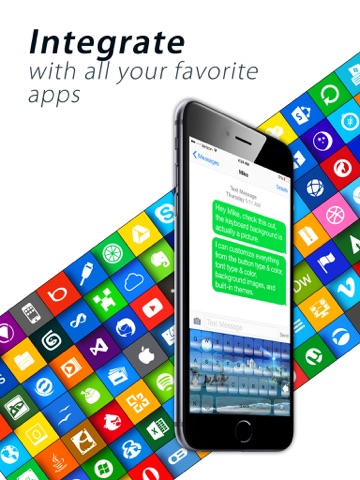 Screenshot #6 pour Christmas Holiday Keyboard Background Color Themes for iPhone, iPad, iPod