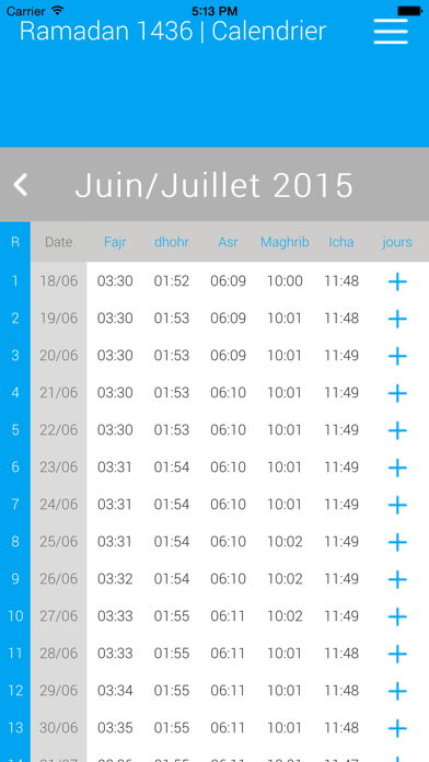 Screenshot #2 pour Horairesdu Ramadan