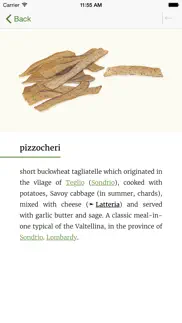 italian regional cooking dictionary iphone screenshot 2