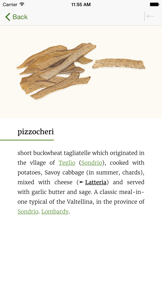 Italian Regional Cooking Dictionary screenshot