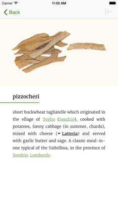Italian Regional Cooking Dictionary screenshot 2