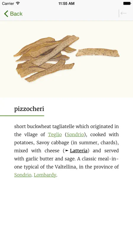 Italian Regional Cooking Dictionary screenshot 2 of 5