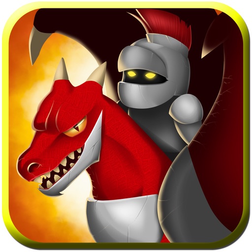 Nimble Fantasy Knight on Dragon vs Evil Monster - Kingdom of Dark Throne Summoner - iPhone/iPad Pro Edition Game