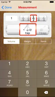 Serving Sizer recipe converter iphone bilder 1
