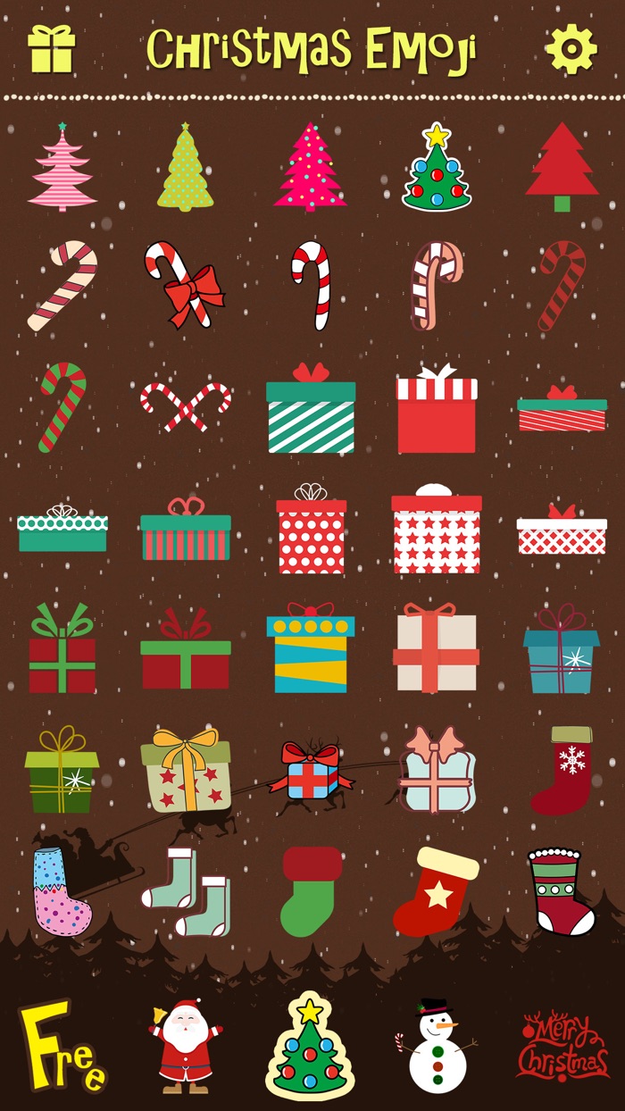 Merry Christmas Emoji - Holiday Emoticon Stickers  Emojis Icons for Message Greeting