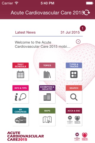 Acute Cardiovascular Care 2015 screenshot 2