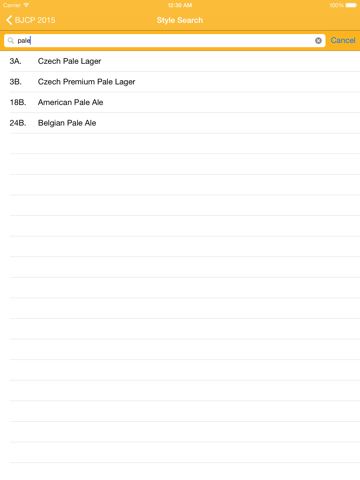 BJCP 2015 iPad screenshot 4 - Food & Drink app