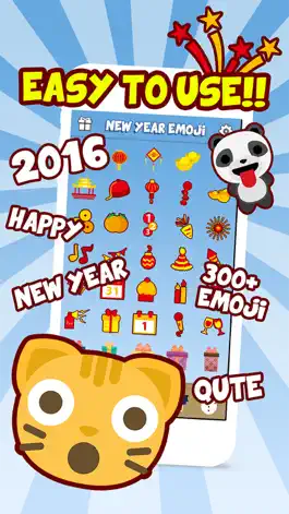 Game screenshot New Year Emoji - Holiday Emoticon Stickers & Emojis Icons for Message Greeting apk
