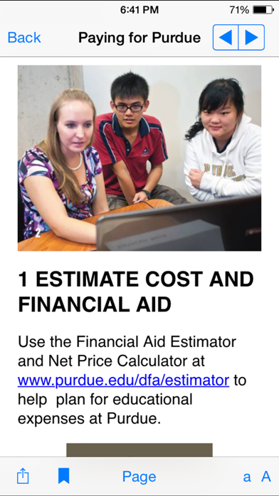 Screenshot 1 of Purdue Financial Aid App