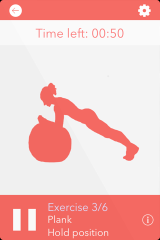 Gym Ball 10 Min Full Body Workout - daily fitness exercise home program and workout trainer, Pilates and Calisthenics routine just for women screenshot 2