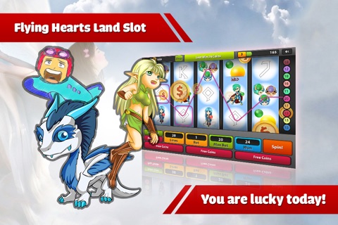 Flying Hearts Land - Play Best Old Bonus Slot Casino of Valentine´s day screenshot 3