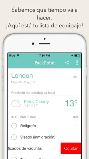 Captura de pantalla de PackPoint Premium en iPhone 3