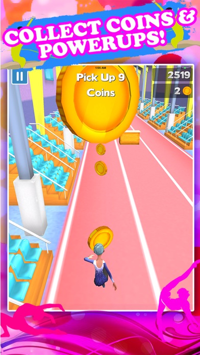 Screenshot #2 pour American Gymnastics Girly Girl Run Game FREE