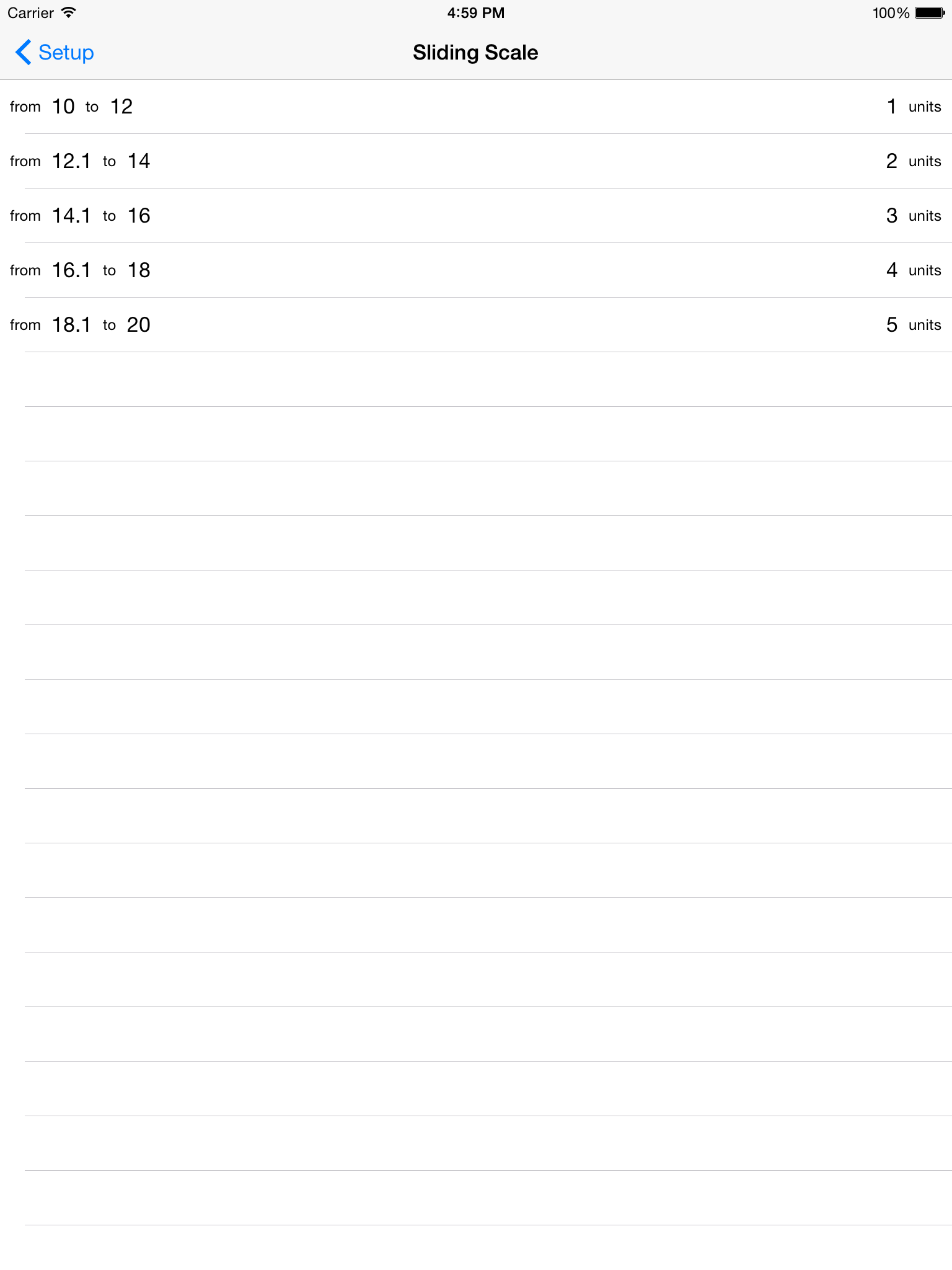 Sliding Scale - for doctors and nurses prescribing insulin screenshot 6
