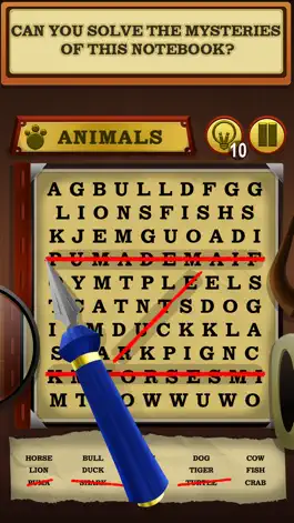 Game screenshot Sherlock's Notebook - Word Search Puzzle Game apk
