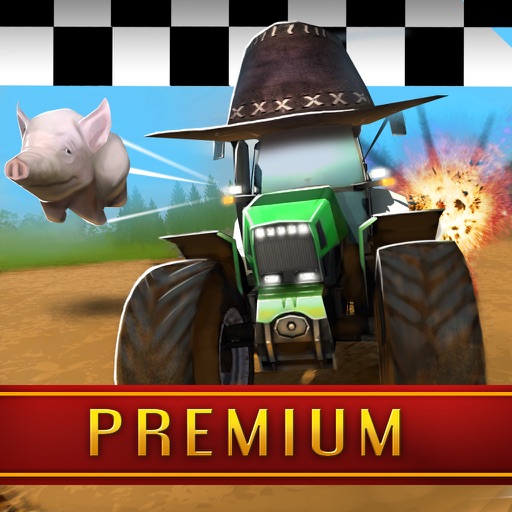 A Crazy Racing Heroes Premium: Fun Tractor Driving Derby 3D