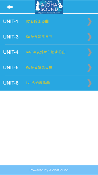 Screenshot #1 pour Aloha Sound Mele Player