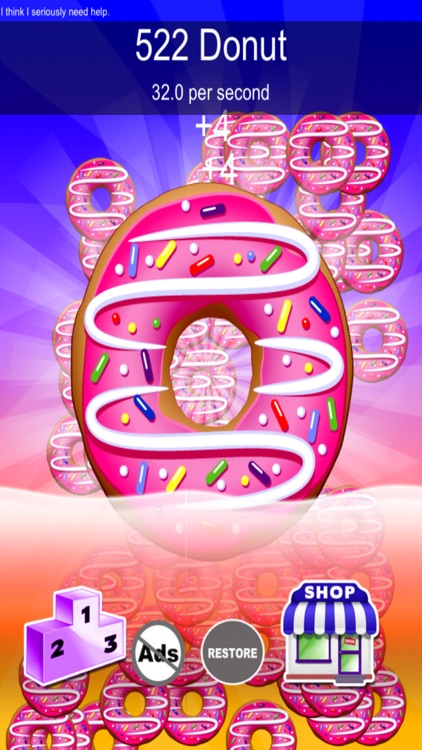 Donut Clickers - Count Those Rounded Cookies As They Fall screenshot-4